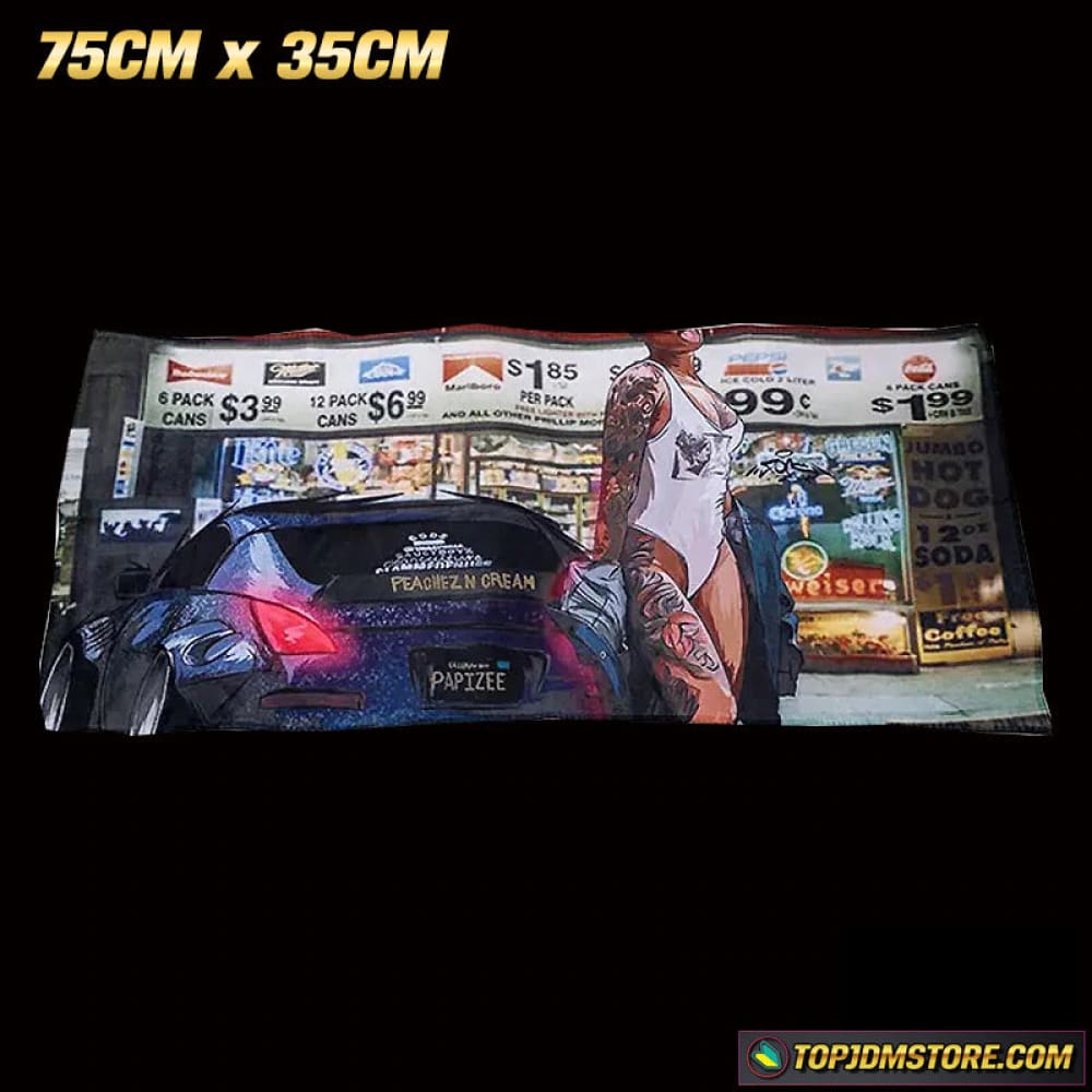 370Z Babe JDM Car Towel 75cm x 35cm