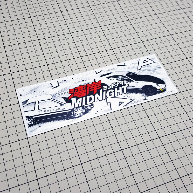 Midnight Touge Drift Sticker Decal E