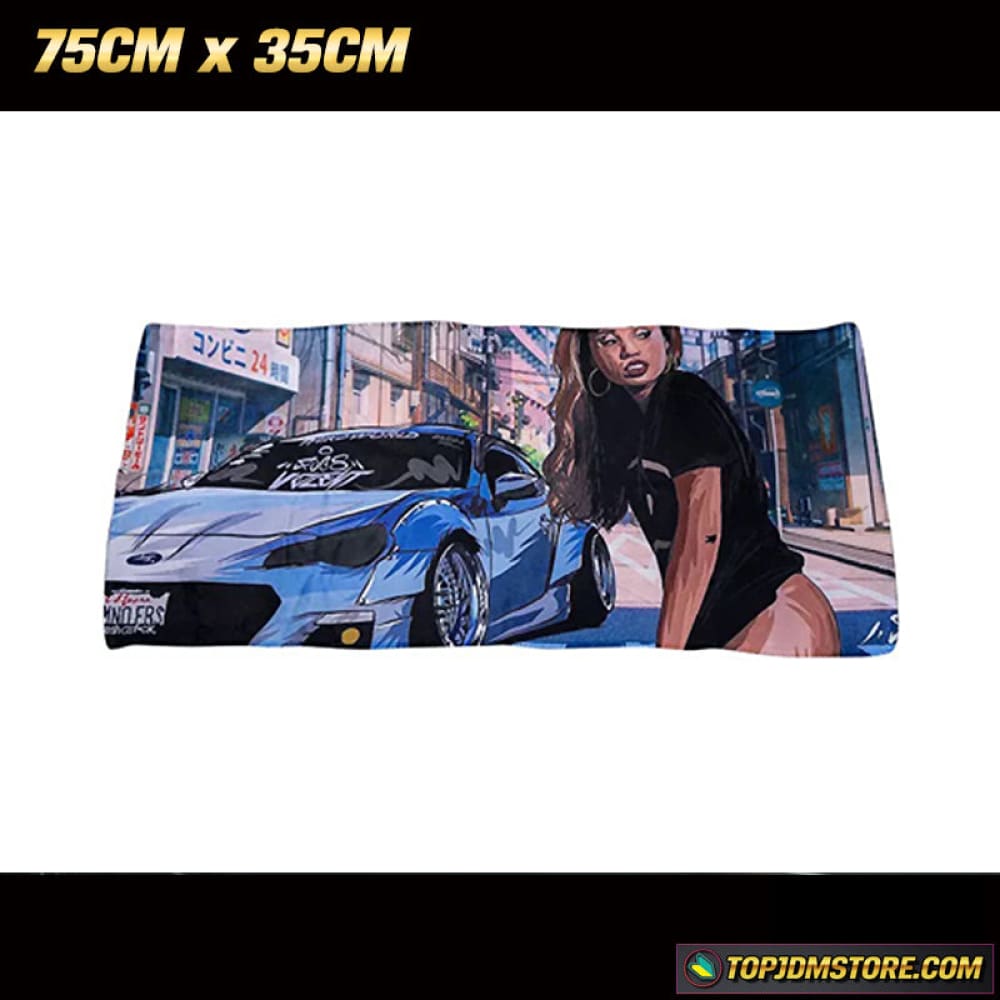 BRZ Babe JDM Car Towel 75cm x 35cm