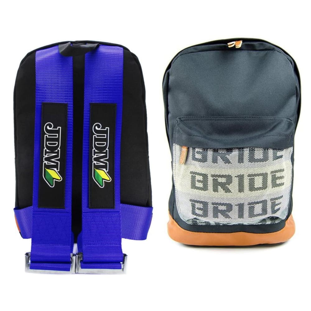 JDM Backpack Bride Blue Straps