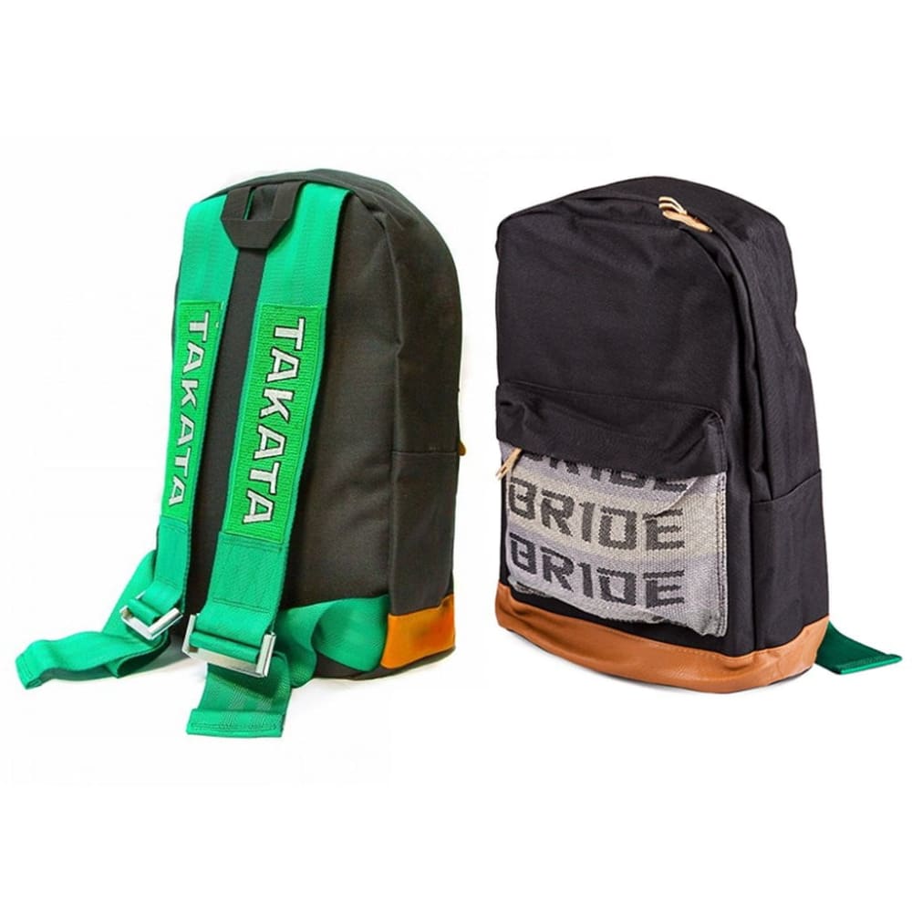 TKT Backpack Green Strap Leather Bottom