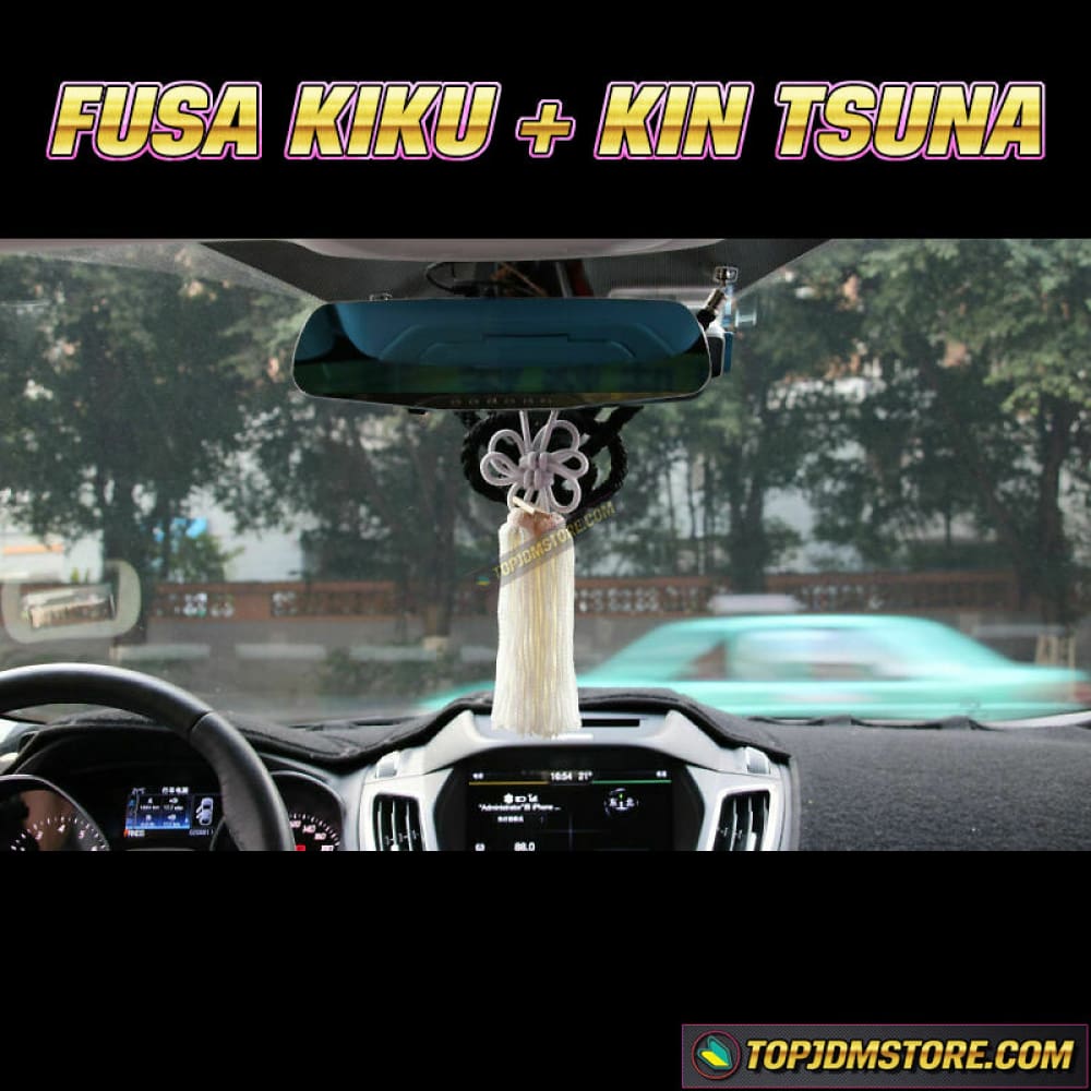 JP Black Tsuna Knot and White Fusa Kiku Knot