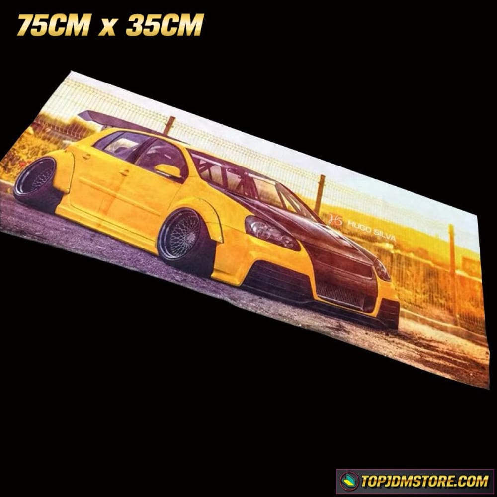 Cambered VW JDM Car Towel 75cm x 35cm