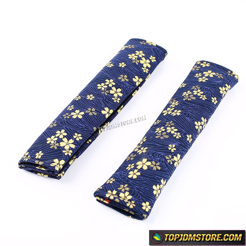 Cherry Blossom Japanese Texture Seat Belt Pads