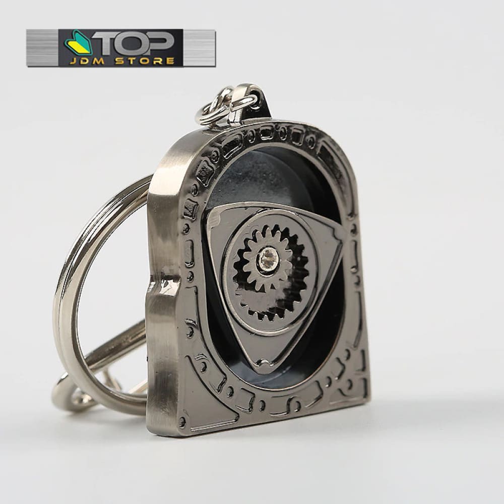 Classic Rotary Engine Keychain Solid