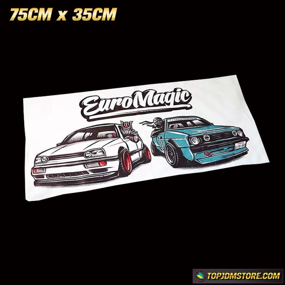 Euro Magic JDM Car Towel 75cm x 35cm