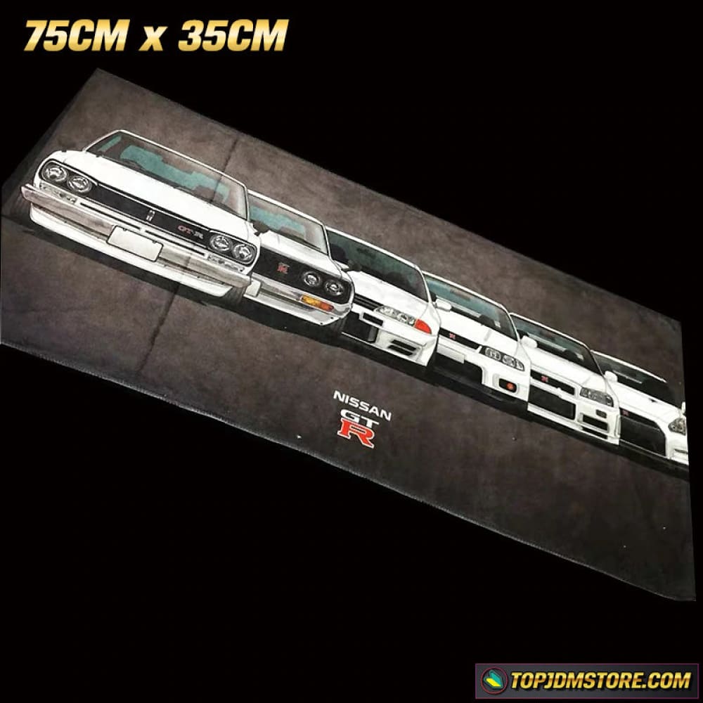 GTR Legends JDM Car Towel 75cm x 35cm