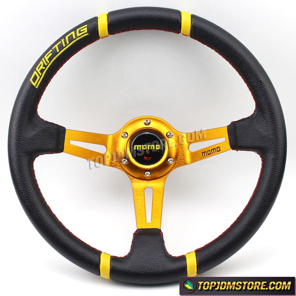 MOMO Drifting Steering Wheel Gold 14inch 350mm