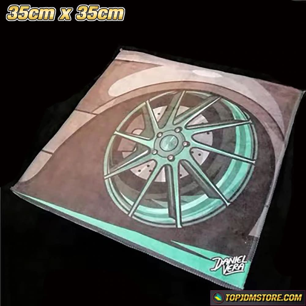 CVT Rims JDM Car Towel 35cm x 35cm