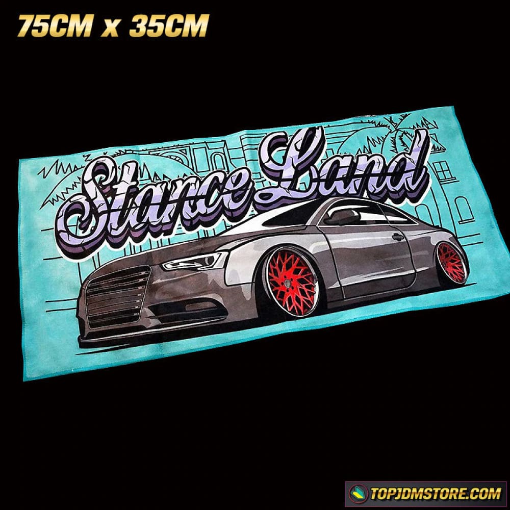 Stance Land JDM Car Towel 75cm x 35cm