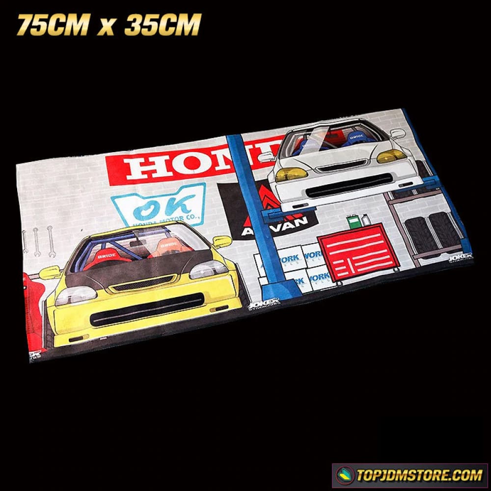 EG6 EK9 JDM Car Towel 75cm x 35cm