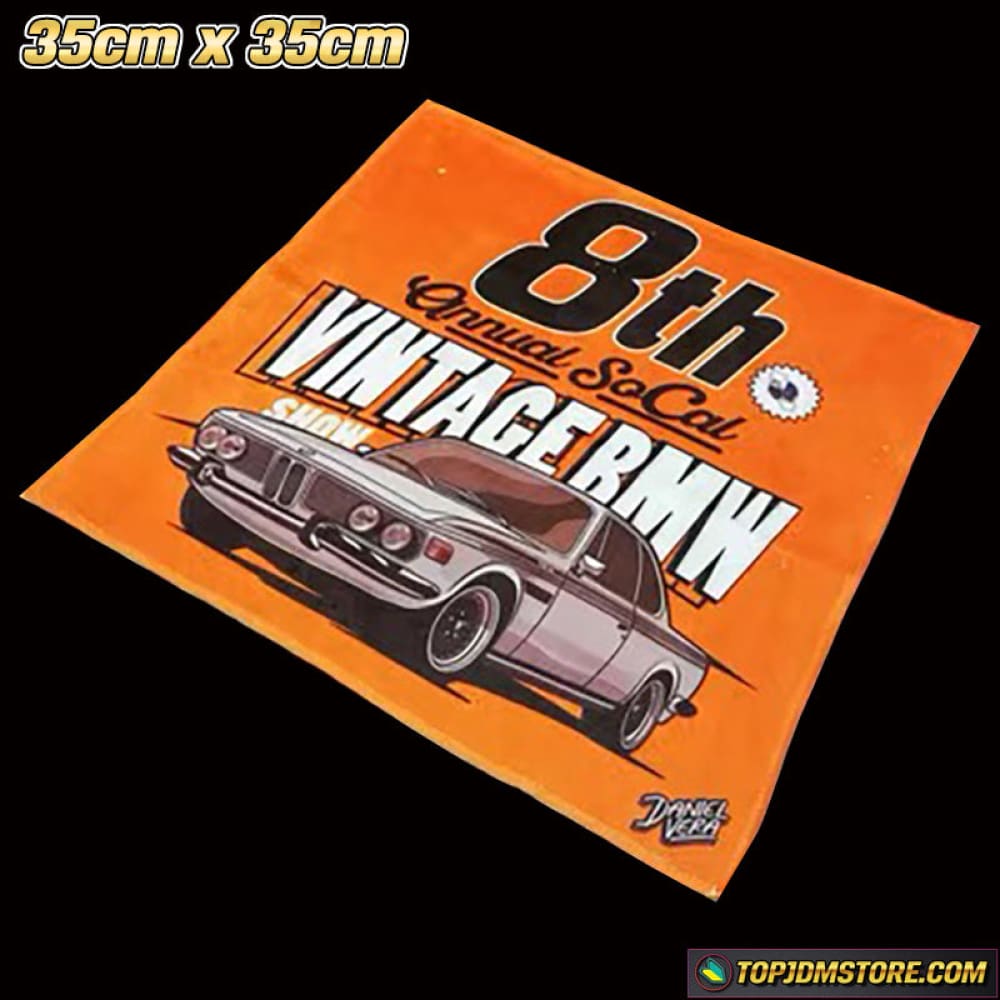 Vintage JDM Car Towel 35cm x 35cm