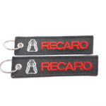 Recaro Keychain Embroidered Jet Tag Ring