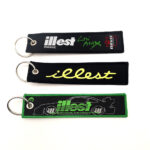 JDM Bride illest Racing Key Ring Embroidery Keychain Green