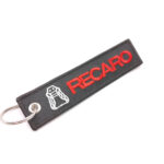 Recaro Keychain Embroidered Jet Tag Ring