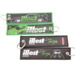 JDM Bride illest Racing Key Ring Embroidery Keychain Green