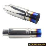 Aftermarket Racing Exhaust Muffler Straight Tip 90mm 3.5"