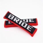 BRIDE Racing JDM Seat Belt Shoulder Pads Black/Red