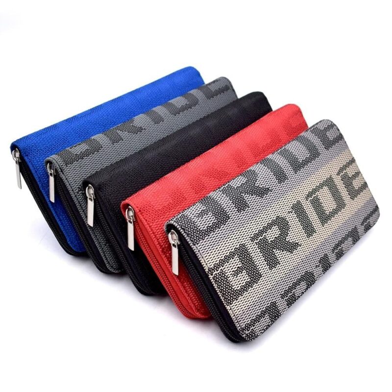 JDM Bride Racing Zipper Wallet Holder Case