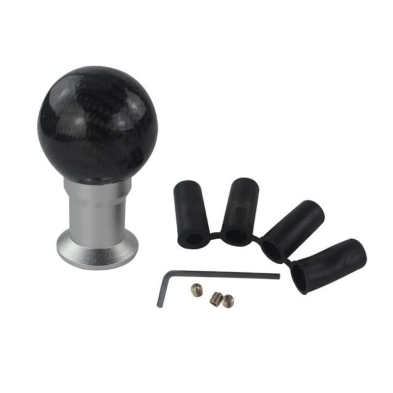 Carbon Fiber Ball Sphere Lever Gear Shift Knob Manual Transmission Universal