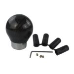 Carbon Fiber Ball Sphere Lever Gear Shift Knob Manual Transmission Universal