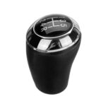 Chrome Black Leather 5/6 Speed MT Shift Knob Shifter for Mazda 3,5,6 Series CX-7 MX-5