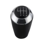 Chrome Black Leather 5/6 Speed MT Shift Knob Shifter for Mazda 3,5,6 Series CX-7 MX-5