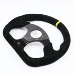 OMP Flat Suede Carbon Fiber Superquadro Steering Wheel