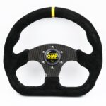 OMP Flat Suede Carbon Fiber Superquadro Steering Wheel