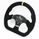 OMP Flat Suede Carbon Fiber Superquadro Steering Wheel