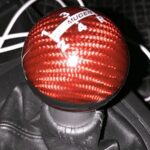 Mugen Red Carbon Fiber Round Shift Knob