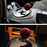 Mugen Red Carbon Fiber Round Shift Knob