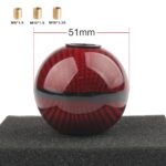 Mugen Red Carbon Fiber Round Shift Knob