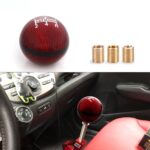 Mugen Red Carbon Fiber Round Shift Knob