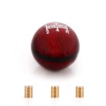 Mugen Red Carbon Fiber Round Shift Knob