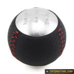 Mugen Leather Shift Knob Red Stitch