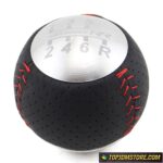 Mugen Leather Shift Knob Red Stitch