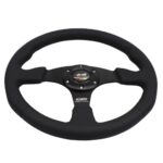 Mugen Steering Wheel Leather Perforated Flat 14"