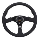 Mugen Steering Wheel Leather Perforated Flat 14"