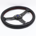 ND Perforated Leather Carbon Fiber Frame Steering Wheel