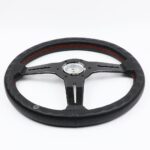 ND Perforated Leather Carbon Fiber Frame Steering Wheel