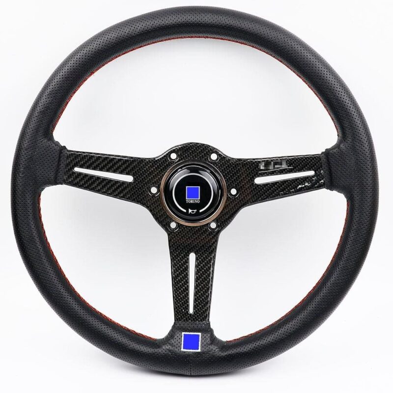 ND Perforated Leather Carbon Fiber Frame Steering Wheel