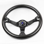 ND Perforated Leather Carbon Fiber Frame Steering Wheel