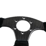 OMP Real Carbon Fiber Flat Suede Rally Sport Steering Wheel