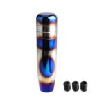 Universal Aluminum Titanium Style Burnt Blue Shift Knob 13cm