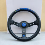 Vertex 10 Star Aftermarket JDM Steering Wheel Embroidery Leather 13 inch